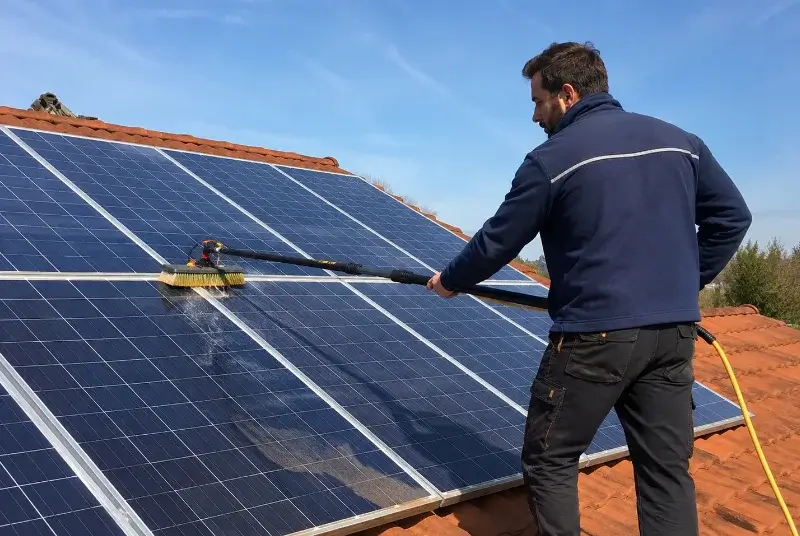 Nettoyage et entretien de panneaux solaires à Saint-Crépin-et-Carlucet